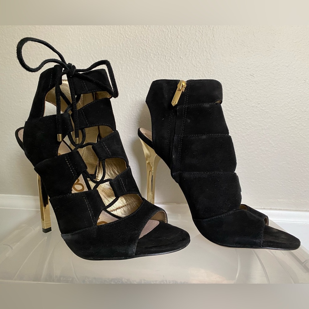 Sam Edelman Palma Black Suede heels